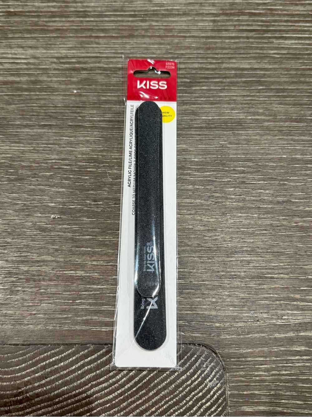 NWT KISS Black Emery Board Nail File